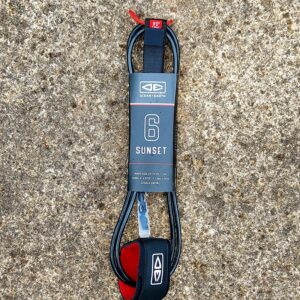 Ocean and Earth Regular 6ft Sunset Surfboard Leash (Black)