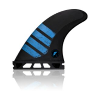 FUTURE ALPHA F6 MEDIUM THRUSTER FIN SET ( CARBON BLUE )